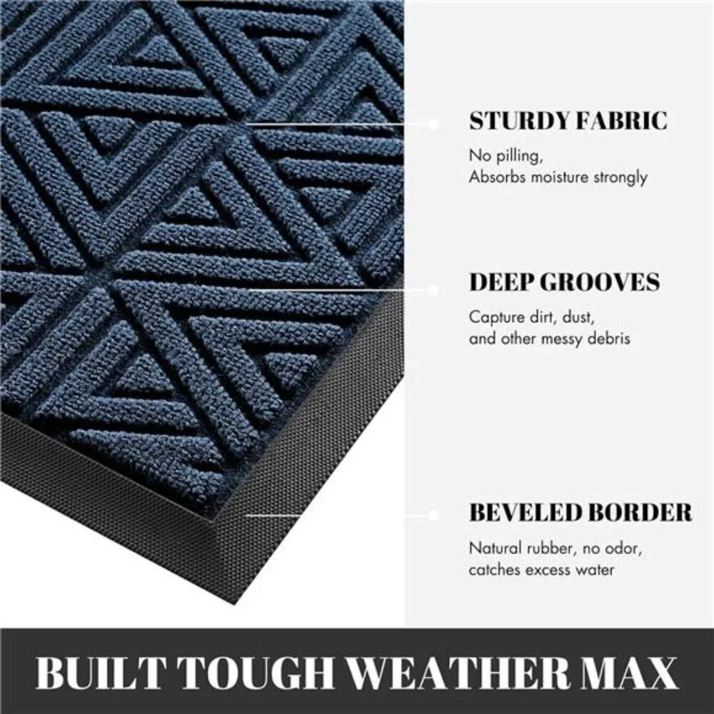 Door Mat Outdoor Entrance, Heavy Duty Sturdy Front Welcome matt for Outside Home